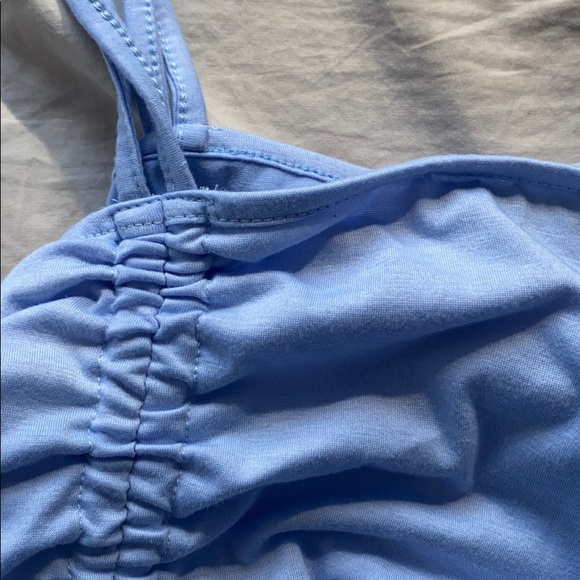 Light blue adjustable crop top - Picture 3 of 3